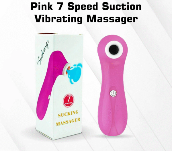 Pink 7 Speed Suction Vibrating Massager