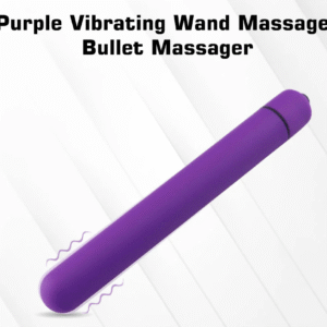 Purple Vibrating Wand Massager Bullet Massager