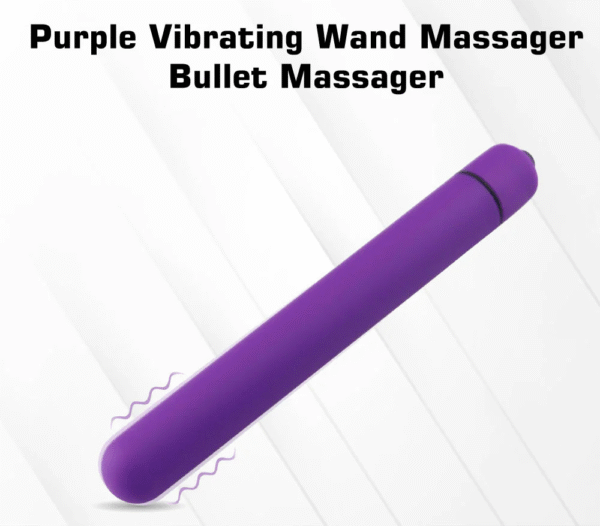 Purple Vibrating Wand Massager Bullet Massager