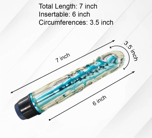 Women's Metallic Core Jelly Vibrator Mix Jelly Colour - Image 2