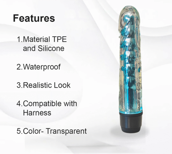 Women's Metallic Core Jelly Vibrator Mix Jelly Colour - Image 3