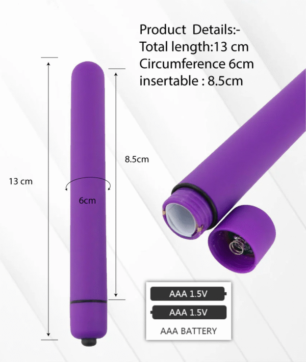 Purple Vibrating Wand Massager Bullet Massager - Image 3