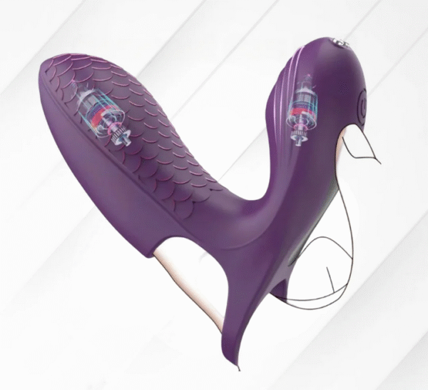 Purple Fish Scale Vibrating Finger Massager - Image 5