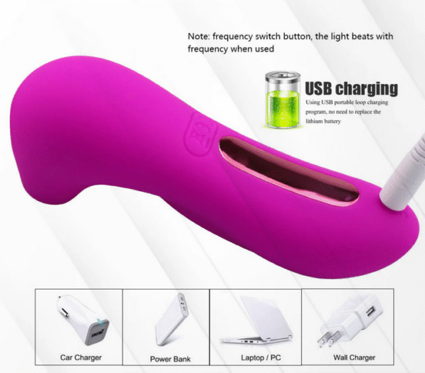 Pink Silicon Rechargable Electric Sucker - Image 5