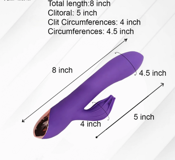 2 in 1 Purple Rabbit Vibrator - Image 3