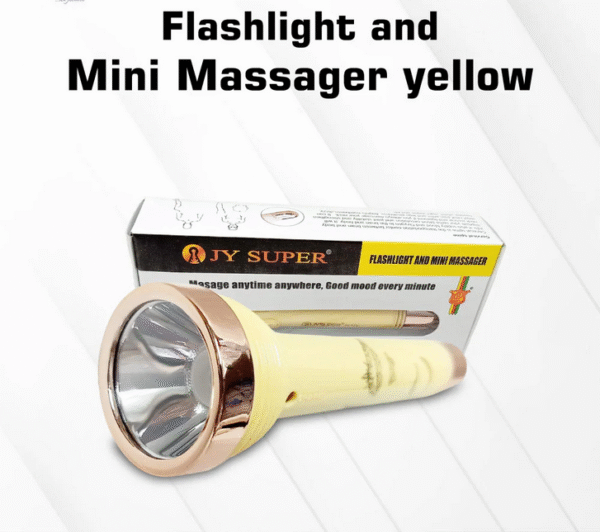 Sexy Tourch And Mini Massager Torch-Yellow