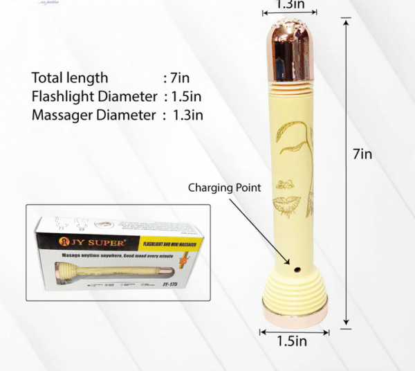 Sexy Tourch And Mini Massager Torch-Yellow - Image 4