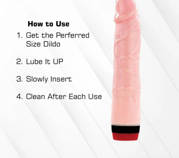 Flesh Skin Vibration Dildo Toy - Image 4