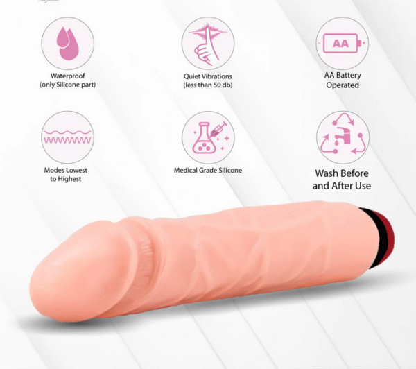 Flesh Skin Vibration Dildo Toy - Image 5