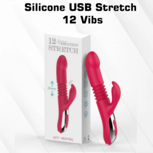 12 Speed Silicone Stretch Vibrating Dildo