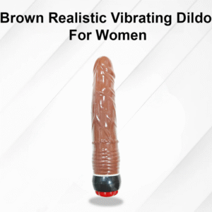 Brown Realistic Vibrating Dildo for Women