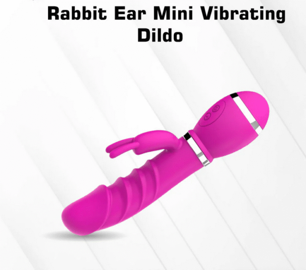 Rabbit Ear Mini Vibrating Dildo