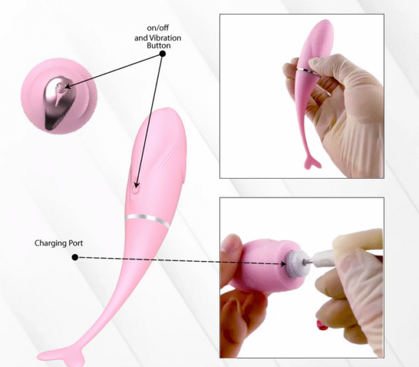 Women's Dolphin Vibrator With Remote - Image 3