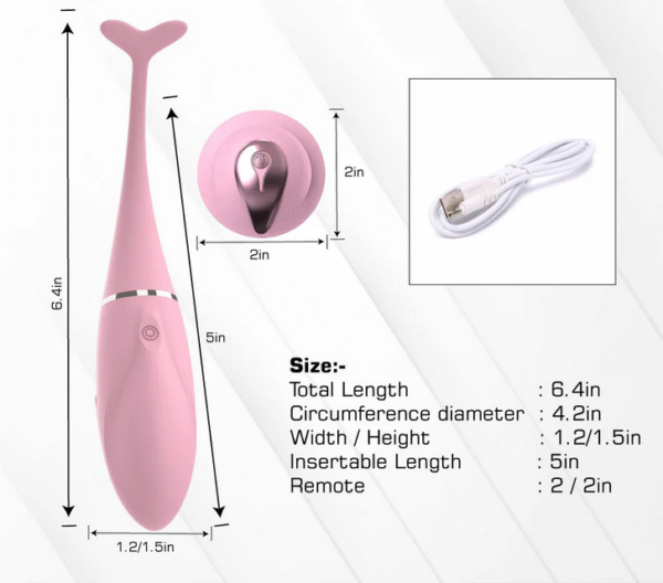 Women's Dolphin Vibrator With Remote - Image 5