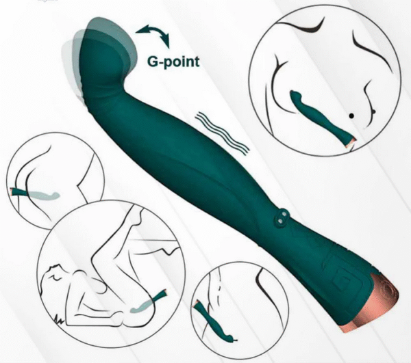 Premium Silicone Vibrating Clit & G-Spot Massager - Image 4