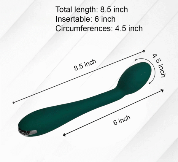 Green 10 Speed Massaging Vibrator - Image 3