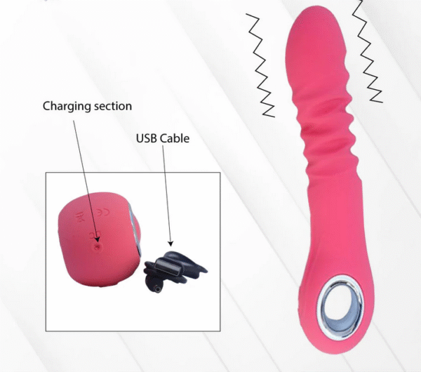 Peach Stretch Vibrator For Women - Image 4