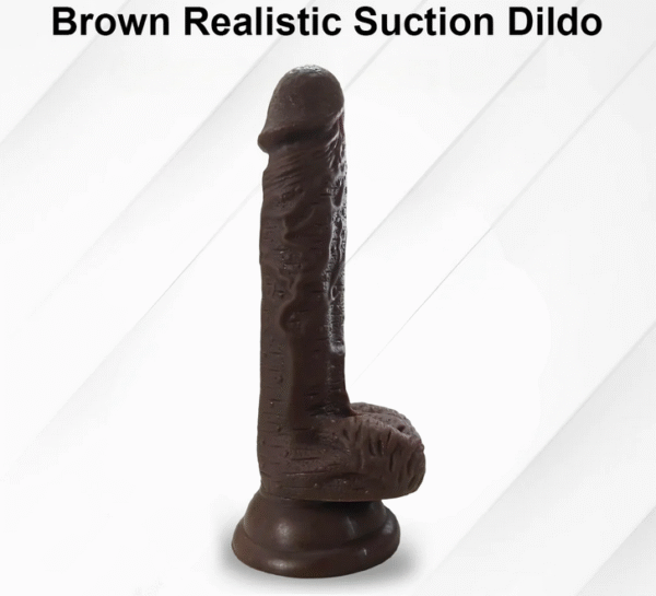 7 Inch Brown Realistic Suction Dildo