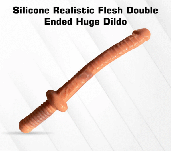 Silicone Realistic Flesh Double Ended Huge Dildo
