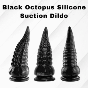 Black Octopus Silicone Dildo