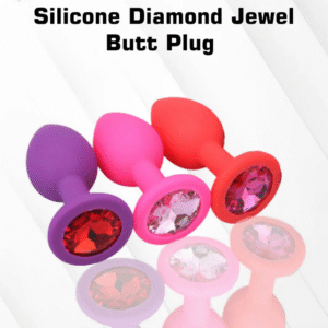 Silicone Butt Plug With Crystal