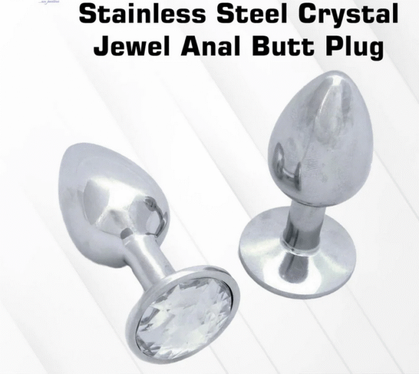 Stainless Steel Crystal Jewel And Butt Plug