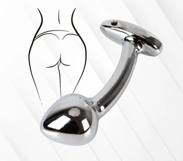 Stainless Steel Curved Anal Prostate Massager - Image 3
