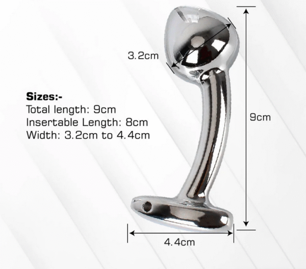 Stainless Steel Curved Anal Prostate Massager - Image 4