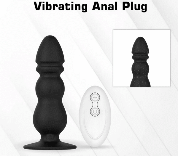 Vibrating Anal Plug With Remote