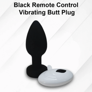 Black Remote Control Vibrating Butt Plug