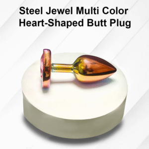 Stainless Steel Small Jewel Heart-Shaped Butt Plug