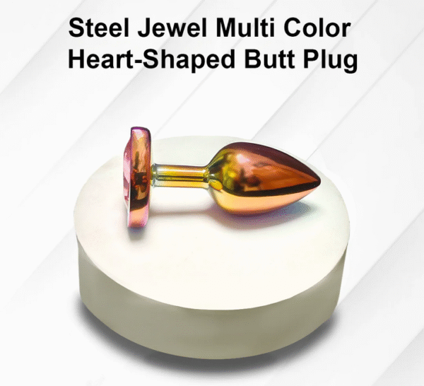 Stainless Steel Small Jewel Heart-Shaped Butt Plug