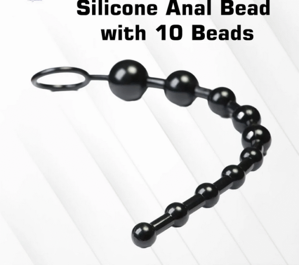 Silicone Anal Bead With 10 Beads