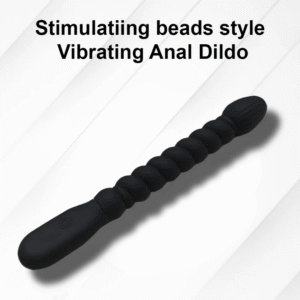 Stimulating Beads Style Vibrating Anal Dildo