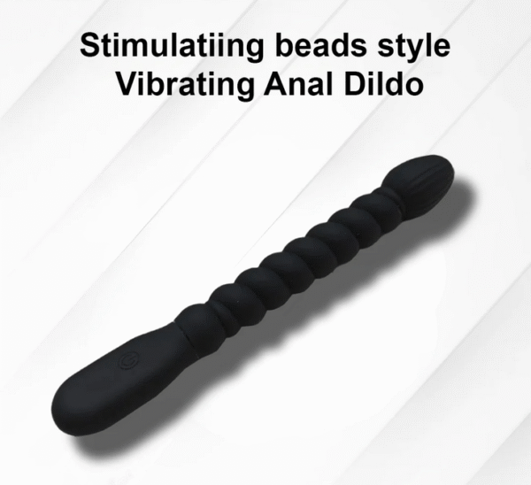 Stimulating Beads Style Vibrating Anal Dildo