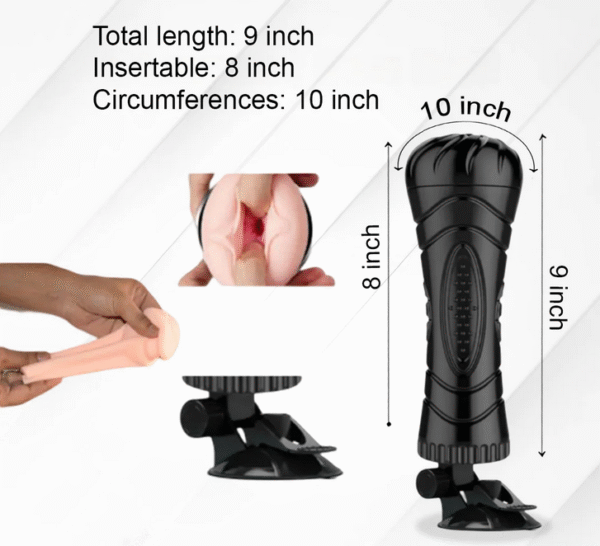 Suction Cup Masturbator With Wall Mount - Image 4