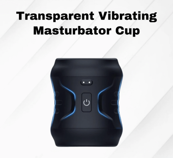 Transparent Vibrating Masturbator Cup