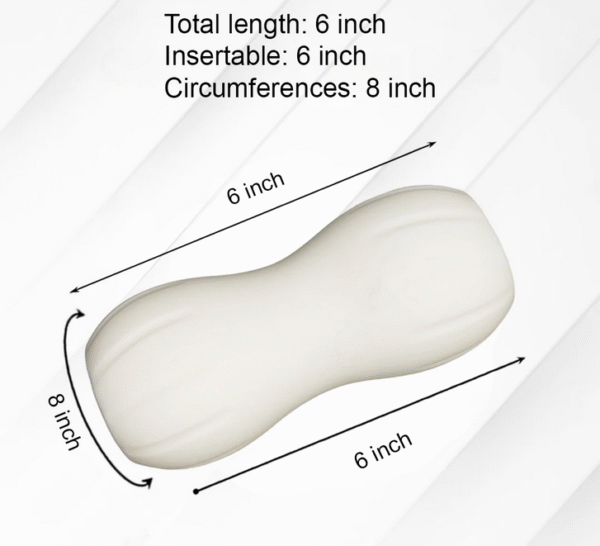 Silicone Masturbating Sleeve White - Image 3
