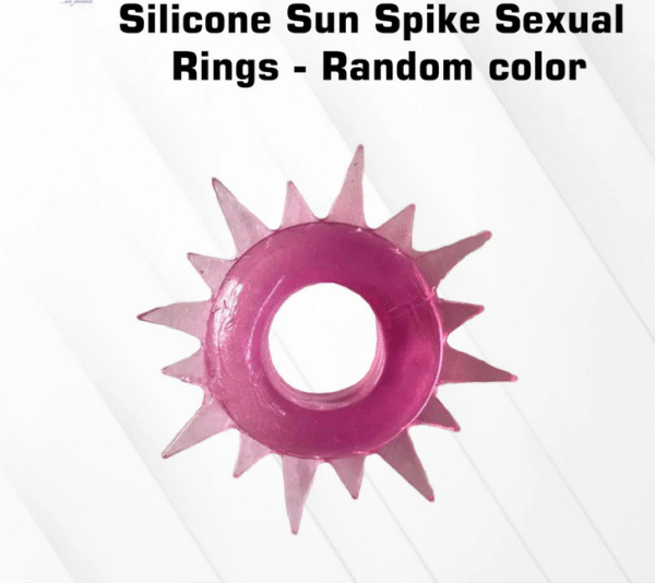 Silicone Colored Penis Ring With Spikes For Men - Image 3