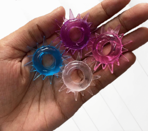 Silicone Colored Penis Ring With Spikes For Men - Image 6