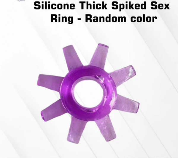 Silicone Penis Ring For Men With Spikes (Multicolored)