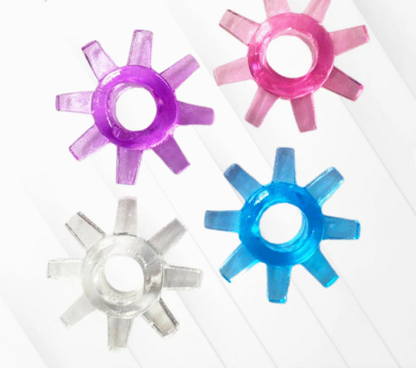 Silicone Penis Ring For Men With Spikes (Multicolored) - Image 5