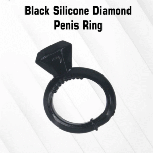 Black Silicone Diamond Penis Ring