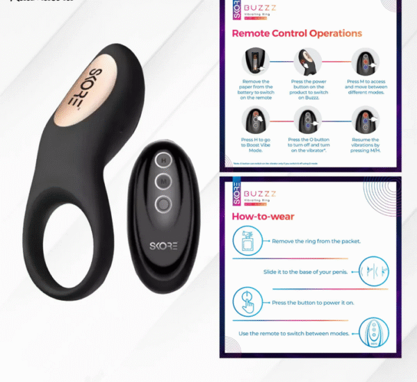 Skore Buzz Rechargeable Vibrating Penis Ring - Image 4