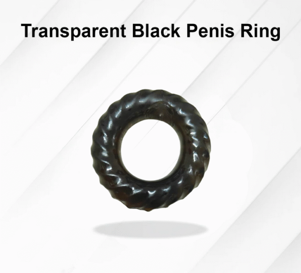 Transparent Black Penis Ring