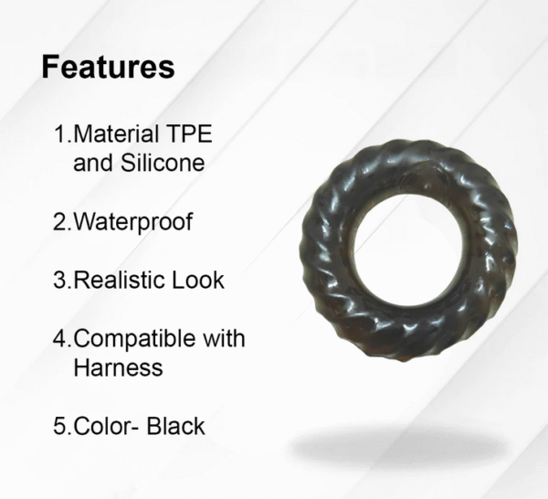 Transparent Black Penis Ring - Image 4