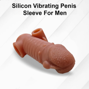 Silicone Vibrating Penis Sleeve For Men